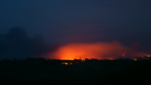 Fire on the ridge
