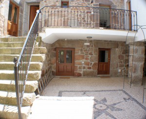 The internal courtyard at Quinta Rustica